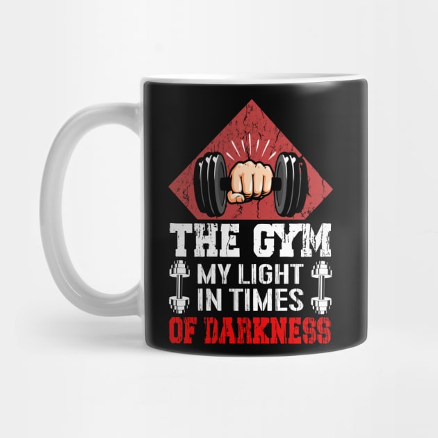 The Gym My Light In Times Of Darkness | Motivational & Inspirational | Gift or Present for Gym Lovers by MikusMartialArtsStore